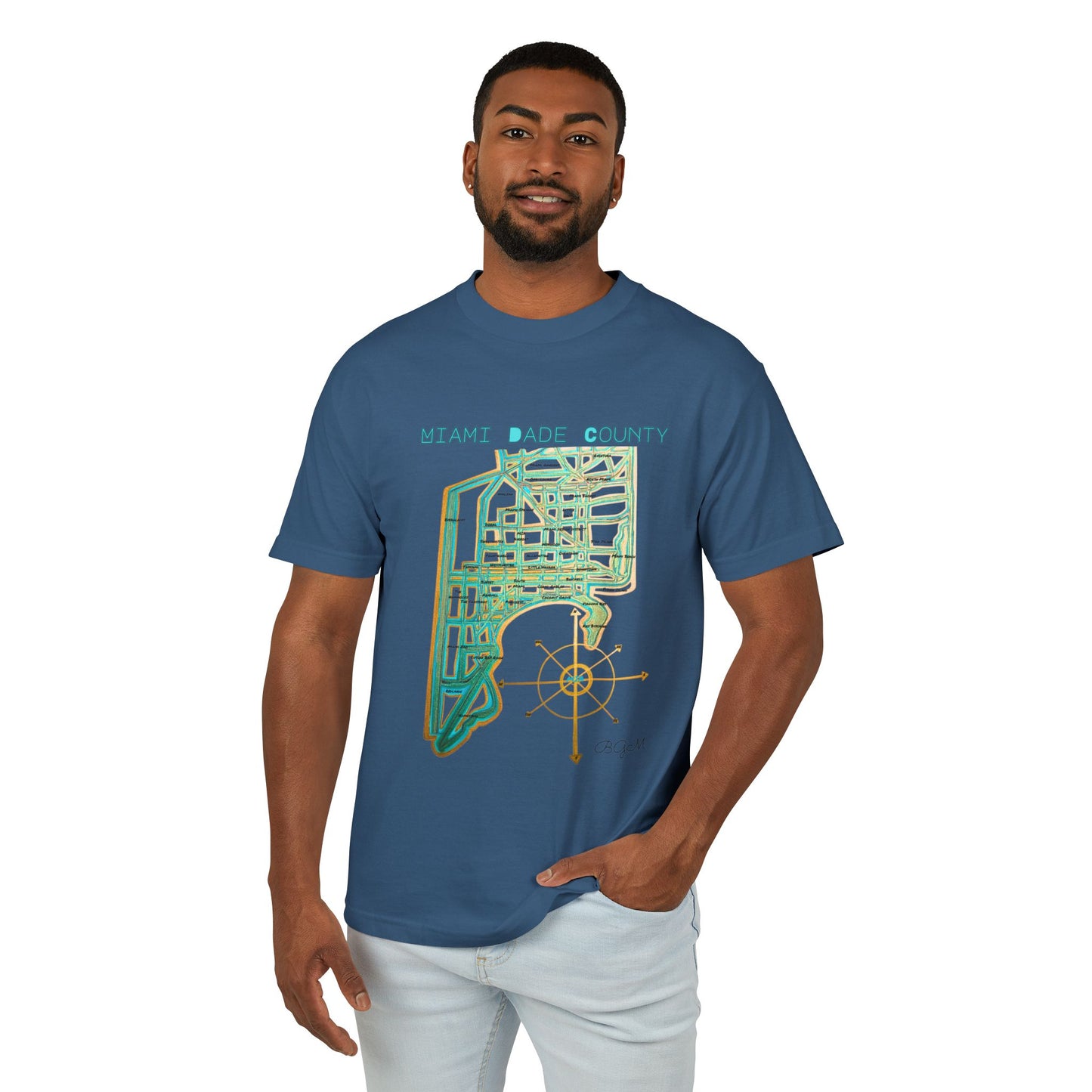 Beach Girl Miami's - Dade County Map Tee