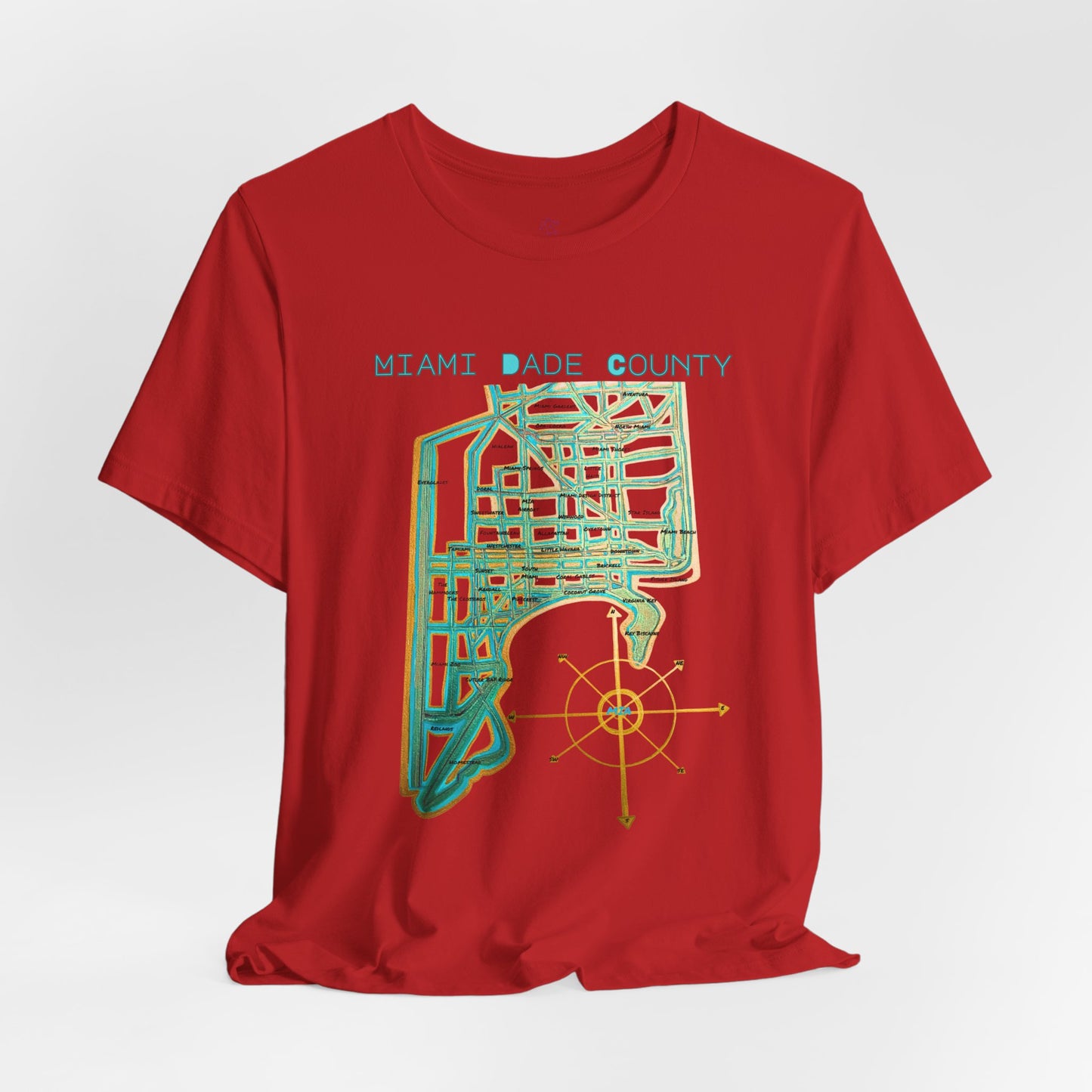 Miami Dade County Map Tee