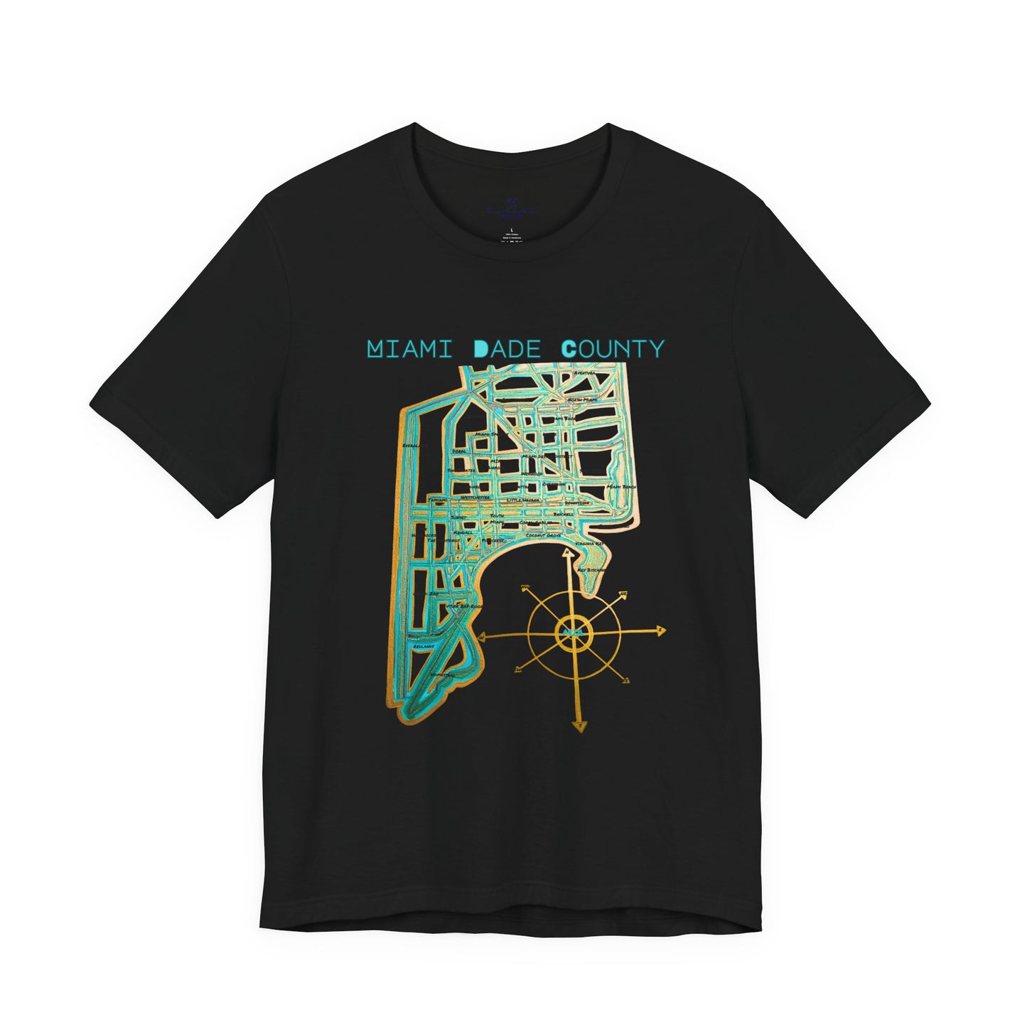 Miami Dade County Map Tee