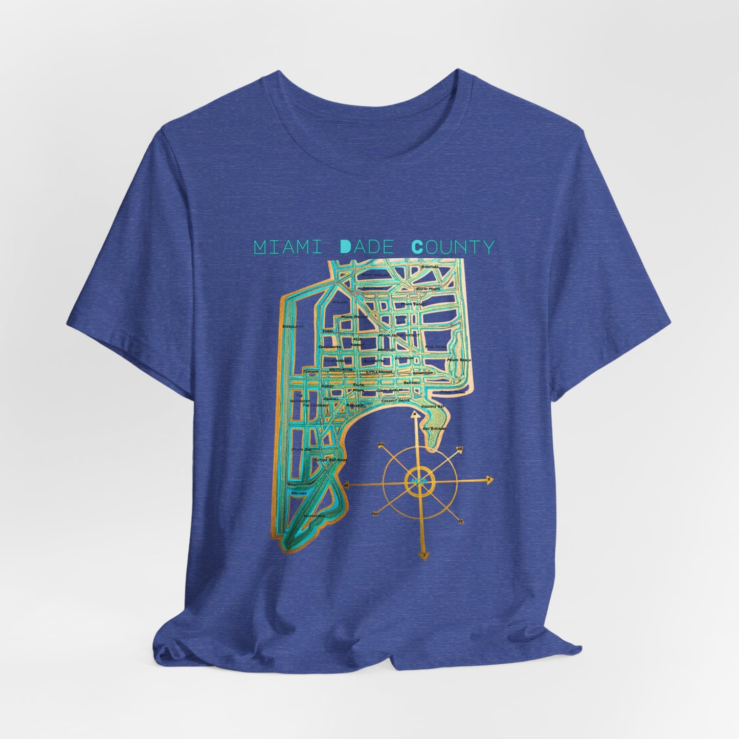 Miami Dade County Map Tee