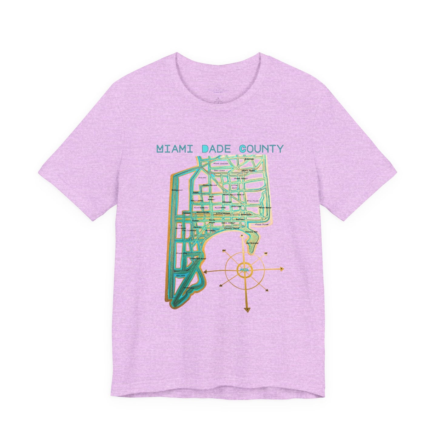 Miami Dade County Map Tee
