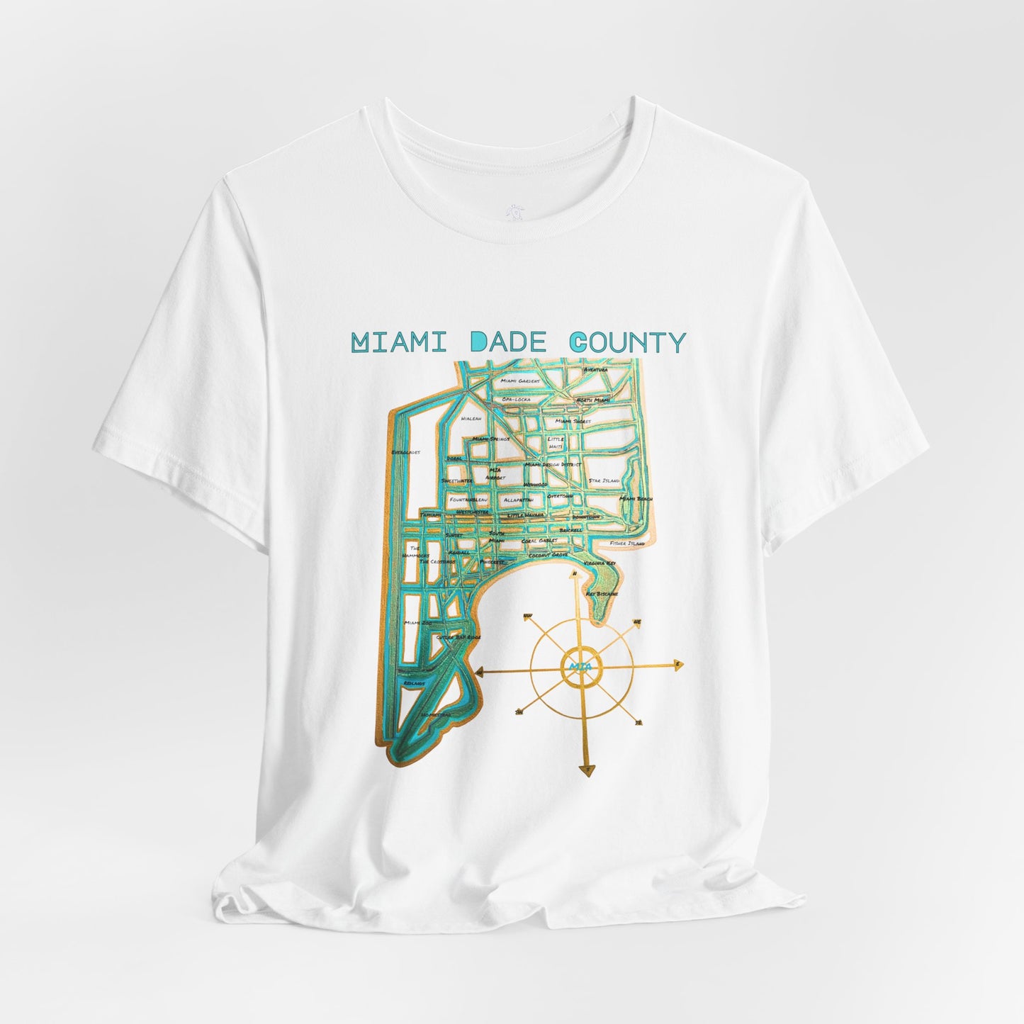 Miami Dade County Map Tee