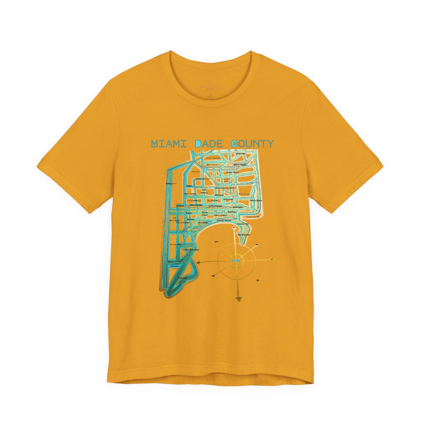 Miami Dade County Map Tee