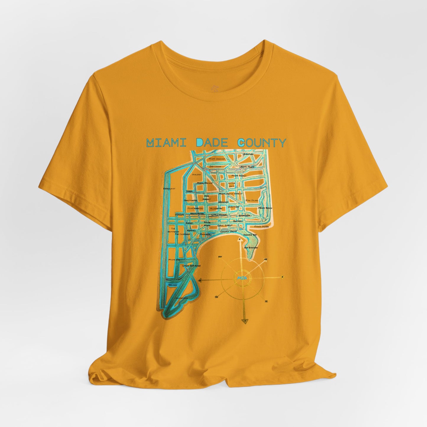 Miami Dade County Map Tee