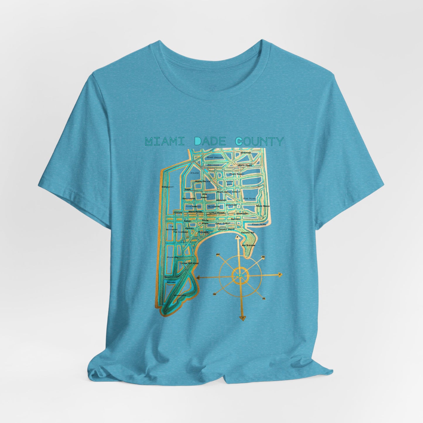 Miami Dade County Map Tee