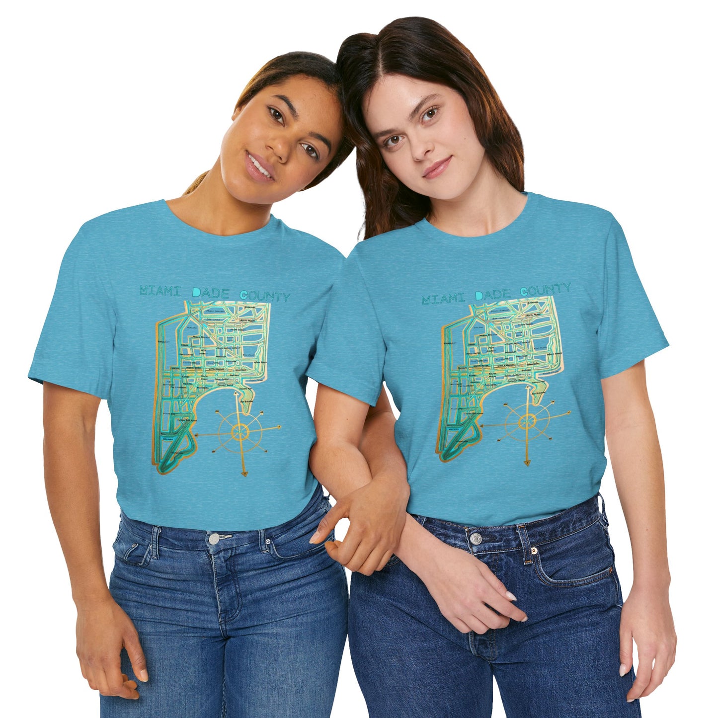 Miami Dade County Map Tee