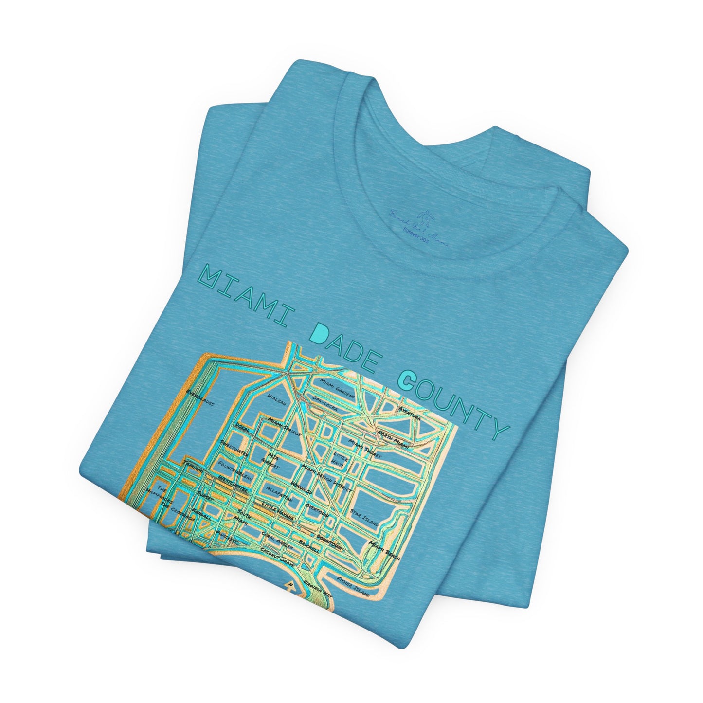 Miami Dade County Map Tee