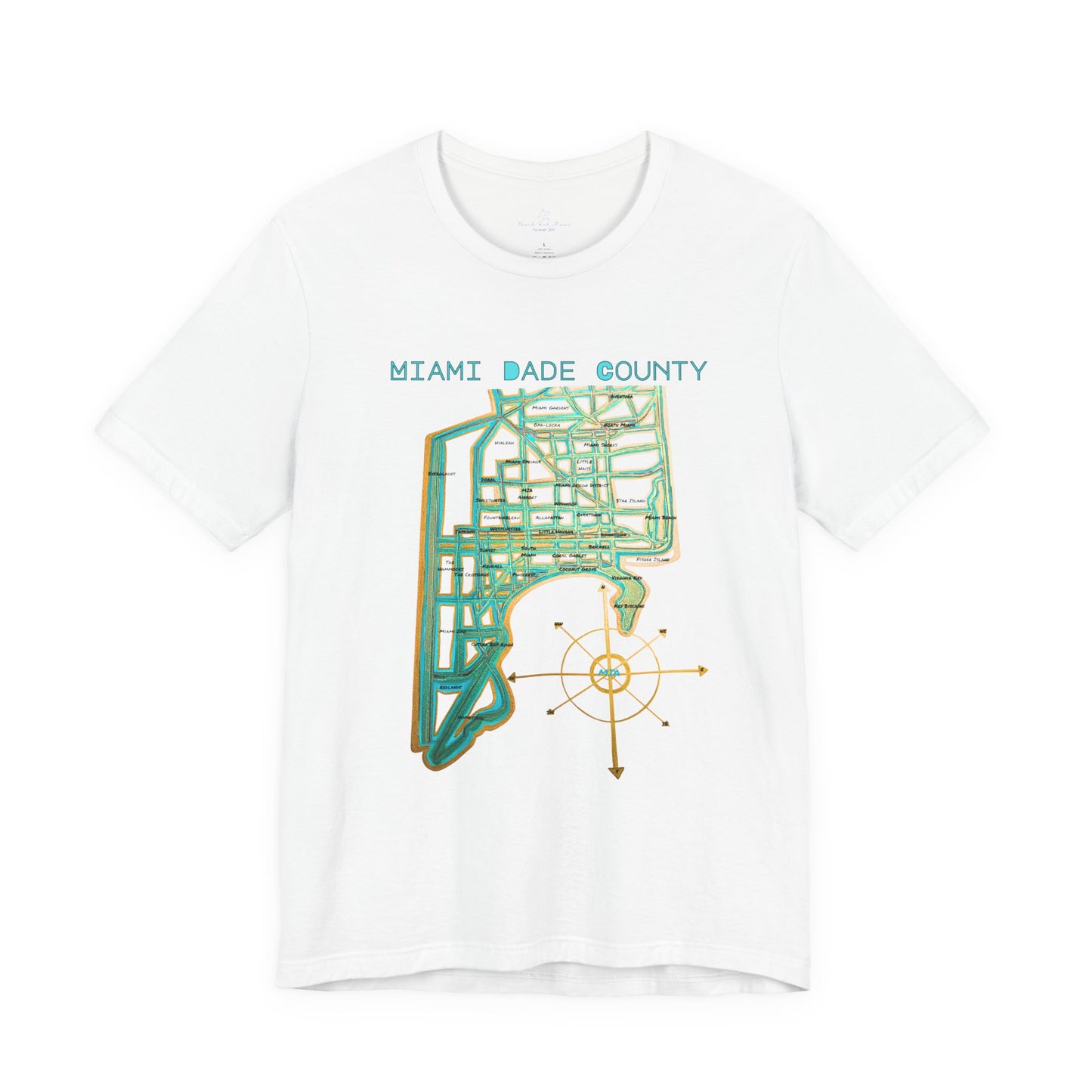 Miami Dade County Map Tee