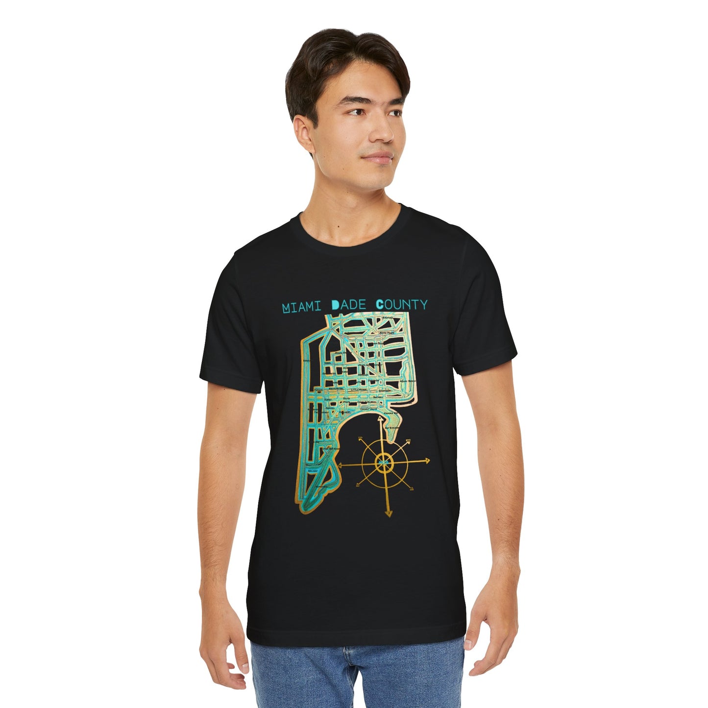 Miami Dade County Map Tee