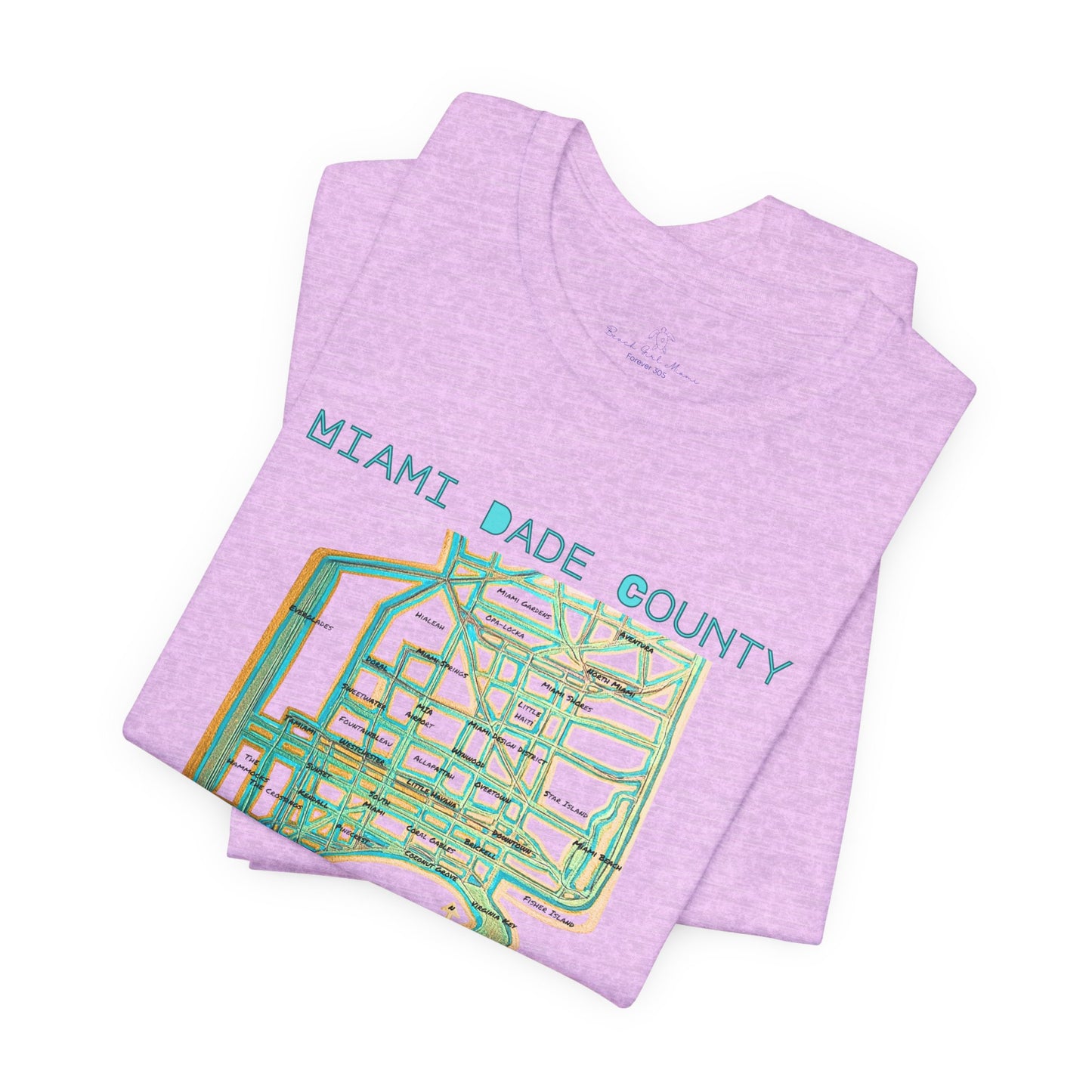 Miami Dade County Map Tee