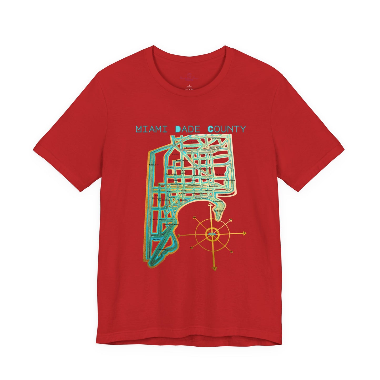 Miami Dade County Map Tee