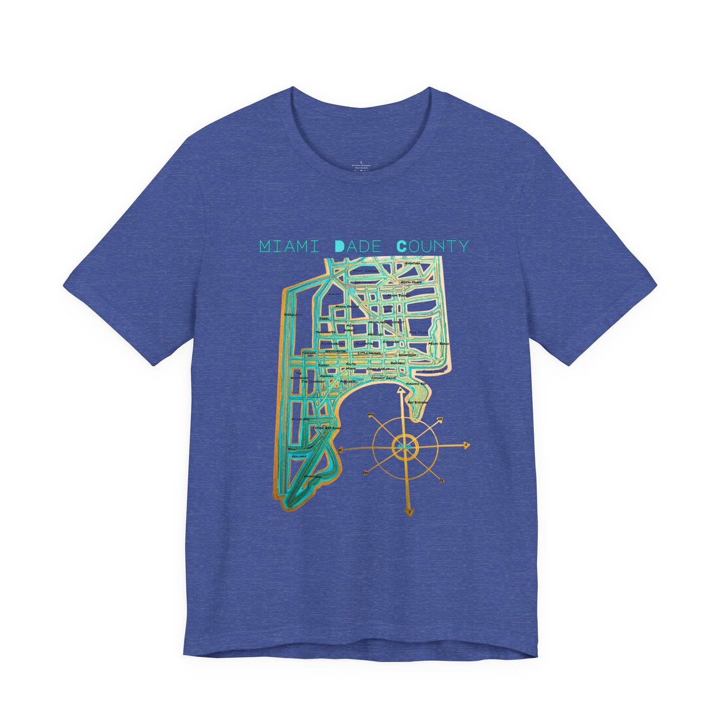 Miami Dade County Map Tee