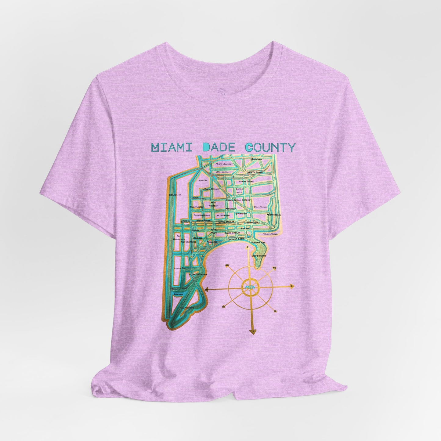 Miami Dade County Map Tee