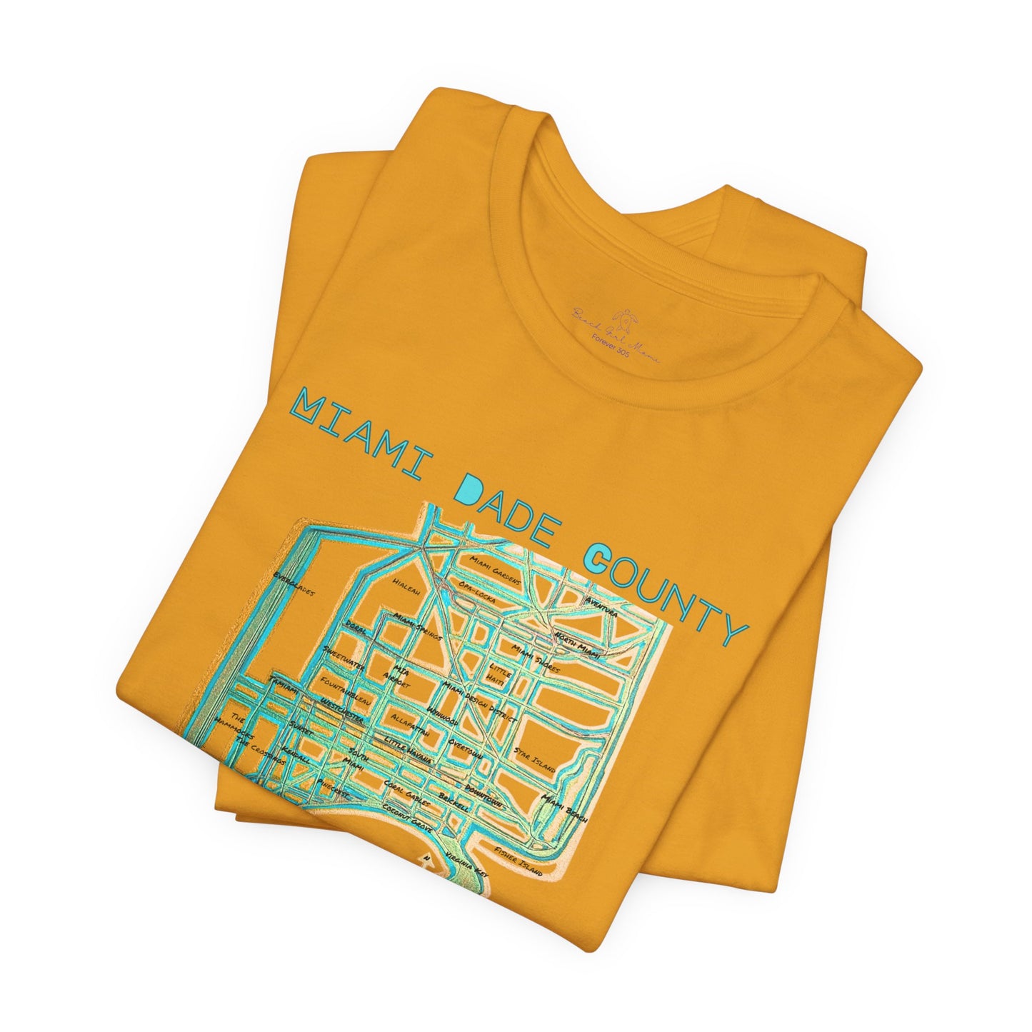 Miami Dade County Map Tee