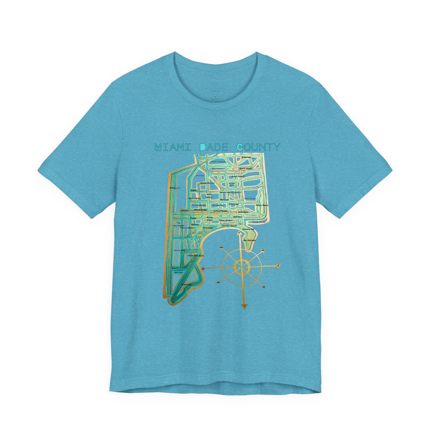 Miami Dade County Map Tee