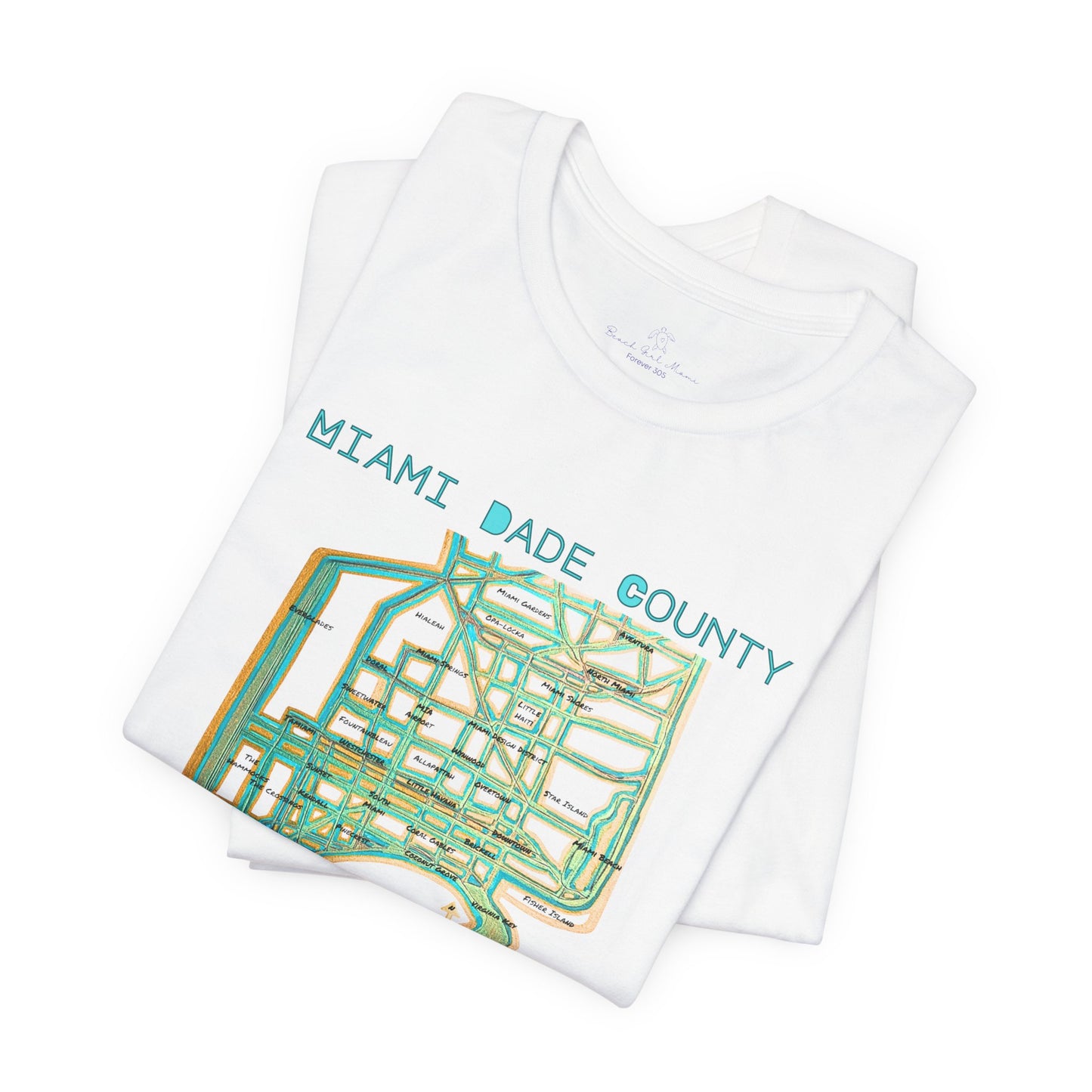 Miami Dade County Map Tee