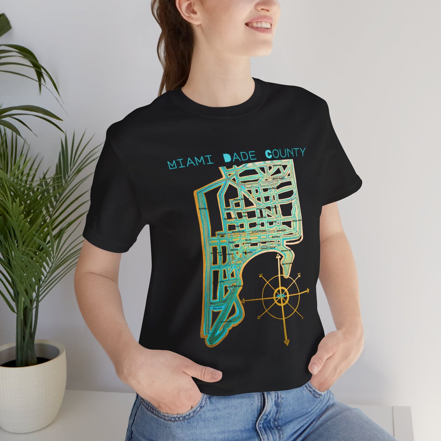 Miami Dade County Map Tee